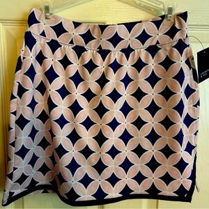 Crown & Ivy size small skort pink/blue NWT Gym golf athleisure tennis